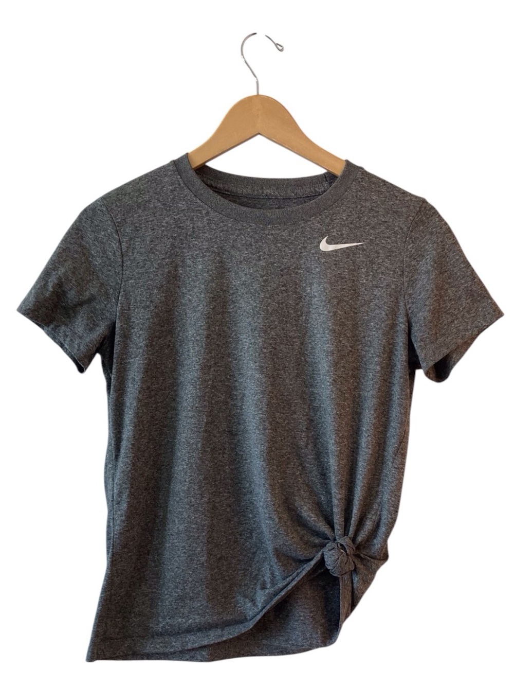 Nike, Dri-FIT Short Sleeve Graphic Tee, Women, M, Athletic, Gray Heather